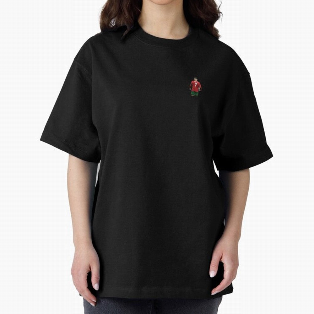 Cristiano Ronaldo CR7 Oversized T-Shirt Experience Match Day Hype around FIFA World Cup 2026 USA Canada Mexico, CR7 and Messi, Brazil, Portugal and Argentina, Retro Football Energy, Iconic Rivalries, Trophy Chase Drama and Stadium Atmosphere;