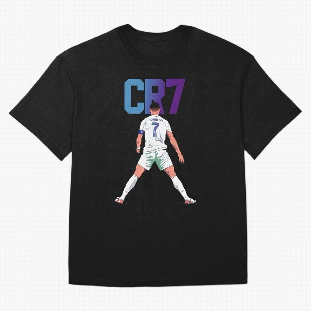 CR7 Oversized T-Shirt Share the Excitement of FIFA World Cup 2026 for Fans of Messi, Neymar and Mbappe and Portugal, Bringing Goal Celebration Energy, Supporter Heritage, Football Icons and Worldwide Tournament Joy; Ideal for Football Dads,