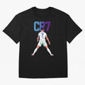 CR7 Oversized T-Shirt Share the Excitement of FIFA World Cup 2026 for Fans of Messi, Neymar and Mbappe and Portugal, Bringing Goal Celebration Energy, Supporter Heritage, Football Icons and Worldwide Tournament Joy; Ideal for Football Dads,