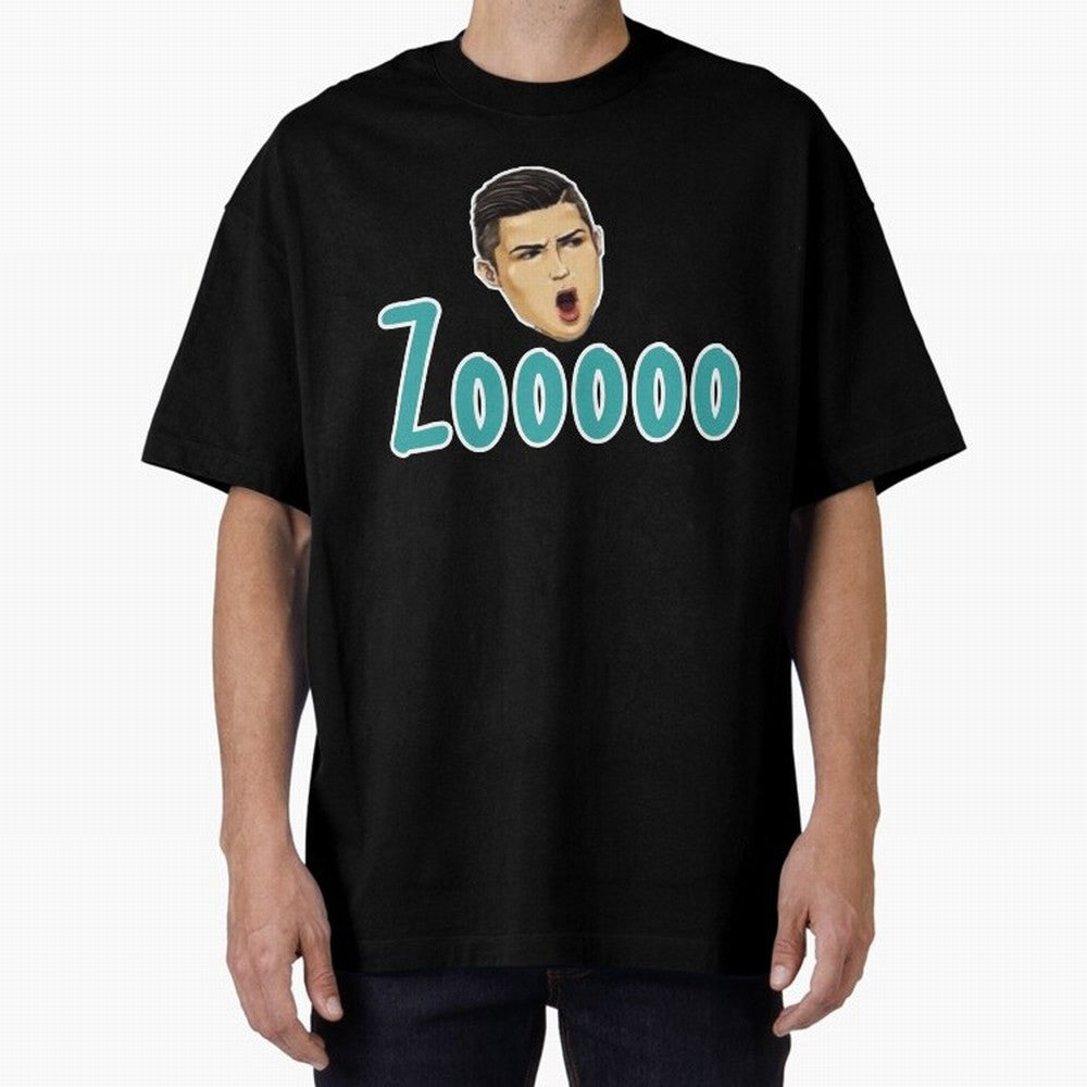 Zoooo funy CR7 goal suiii Oversized T-Shirt Celebrate Golden Goal Energy in the FIFA World Cup 2026 Journey through Haaland and Mbappe Highlights, England and Germany Pride, Championship Spirit, Famous Goals, Roaring Crowds and International