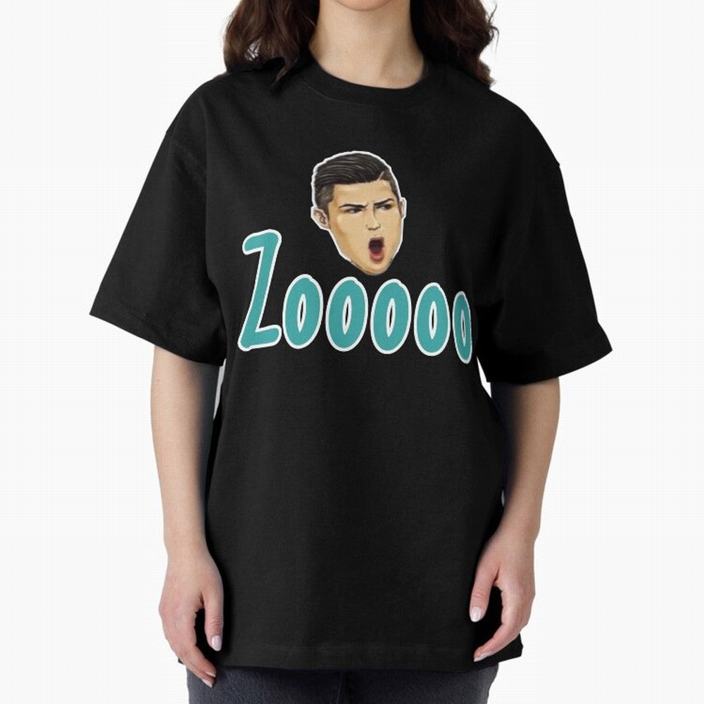 Zoooo funy CR7 goal suiii Oversized T-Shirt Celebrate Golden Goal Energy in the FIFA World Cup 2026 Journey through Haaland and Mbappe Highlights, England and Germany Pride, Championship Spirit, Famous Goals, Roaring Crowds and International