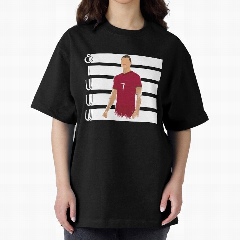 Siuuu cr7 funny goal Oversized T-Shirt Relive Legendary Nights from Match Day Hype around FIFA World Cup 2026, Neymar, Netherlands, Football Festival Excitement, Trophy Ambitions, Country Rivalries and Star Player Buzz; Great for Supporters Who