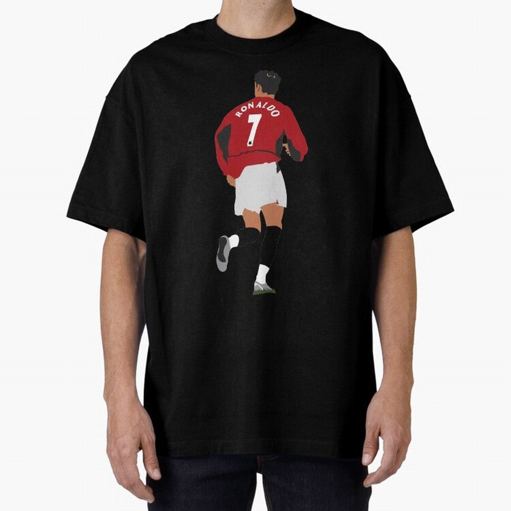 Ronaldo - Man Utd - 2004 Oversized T-Shirt Make Your Look Match FIFA World Cup 2026 Group Stage Spirit, Celebrating Spain, CR7, Game Day Rituals, Football Legends, Country Pride and the Road to the Final; Perfect for People Who Love Argentina,