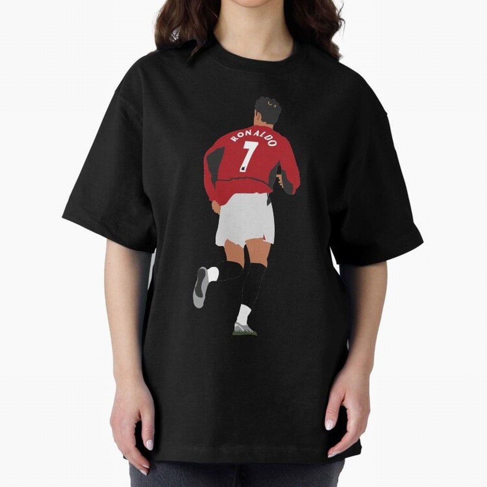 Ronaldo - Man Utd - 2004 Oversized T-Shirt Make Your Look Match FIFA World Cup 2026 Group Stage Spirit, Celebrating Spain, CR7, Game Day Rituals, Football Legends, Country Pride and the Road to the Final; Perfect for People Who Love Argentina,