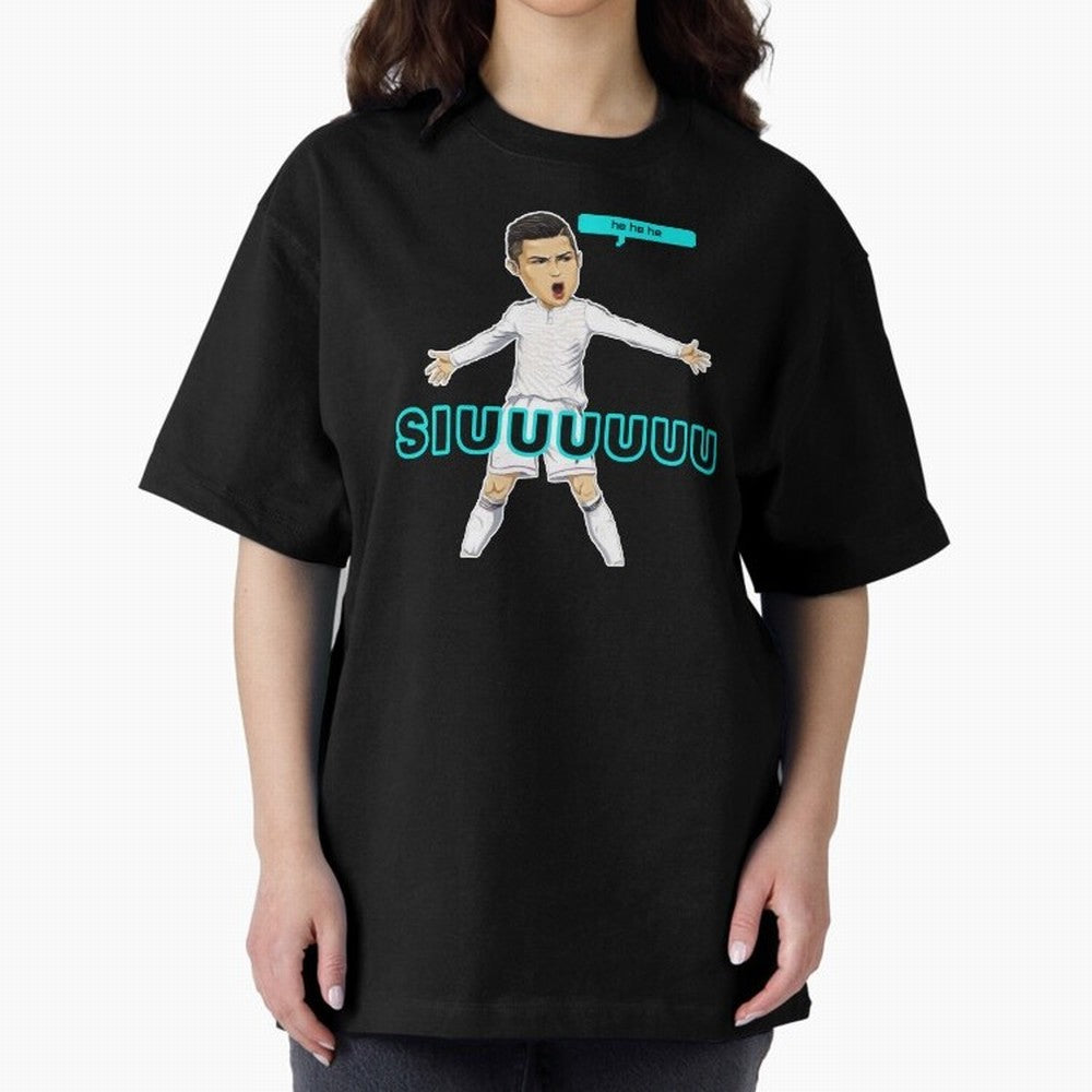 Hehehe siuuu Oversized T-Shirt Upgrade the FIFA World Cup 2026 Group Stage Journey through Neymar Highlights, Spain Pride, Vintage Soccer Flavor, Modern Football Stars, National Flags and Final Night Emotion; Made for Collectors Who Enjoy Iconic