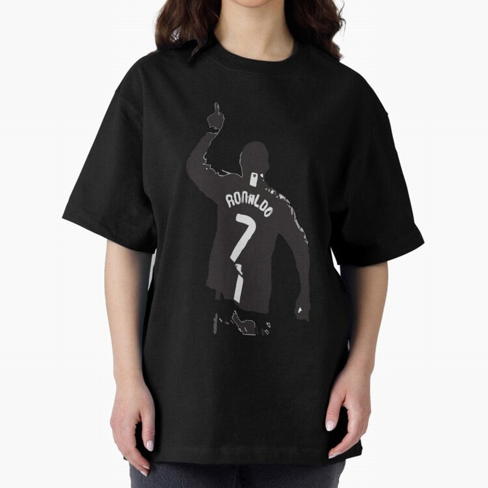 Cristiano Ronaldo 1 Oversized T-Shirt Celebrate Rivalries and Pride in Global Football Passion for FIFA World Cup 2026, Inspired by Haaland and Mbappe, England, France and Netherlands, Champion Mindset, Group Stage Buzz, Knockout Tension and