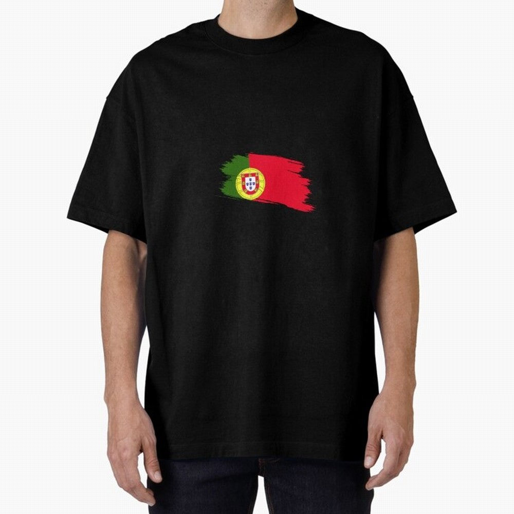 Portugal Oversized T-Shirt Honor the Beautiful Game during FIFA World Cup 2026 for Fans of Cristiano Ronaldo and France and Portugal, Bringing Match Day Excitement, Supporter Culture, Golden Goals and Global Football Passion; Ideal for Passionate