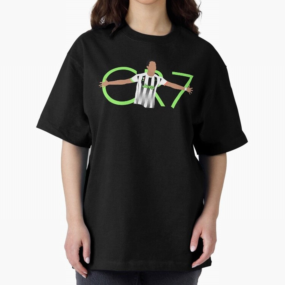 CR7 Oversized T-Shirt Make Game Day About FIFA World Cup 2026 USA Canada Mexico Capturing Mbappe and Neymar, Brazil Energy, Football History, Final Match Energy, Crowd Noise and Once in a Lifetime Moments; Great for Supporters Who Love Legendary