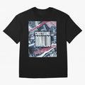 Cristiano Ronaldo Oversized T-Shirt Keep the Match Day Mood of FIFA World Cup 2026 USA Canada Mexico for Fans of Messi and France and Portugal, Bringing Match Day Excitement, Supporter Culture, Golden Goals and Global Football Passion; Made for Die