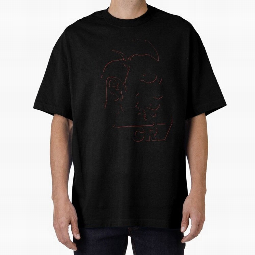 CR7 cristiano ronaldo logo Oversized T-Shirt Celebrate Every Goal in Match Day Hype around FIFA World Cup 2026 USA Canada Mexico, Messi and Cristiano Ronaldo, France and Portugal, Goal Celebration Energy, Supporter Heritage, Football Icons and