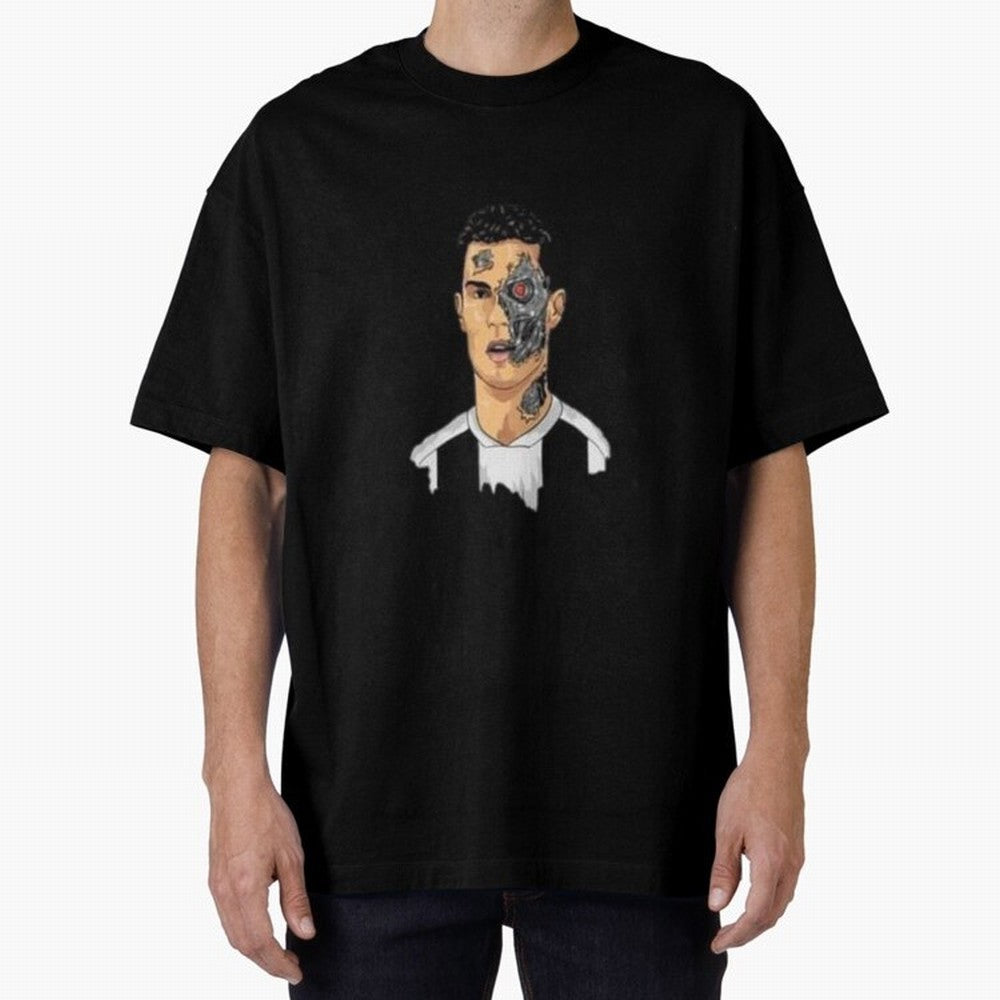 Cristiano Ronaldo isn't a Human Oversized T-Shirt Feel International Energy from Global Football Passion for FIFA World Cup 2026 USA Canada Mexico, Capturing Mbappe, Spain and Netherlands, Champion Mindset, Group Stage Buzz, Knockout Tension and