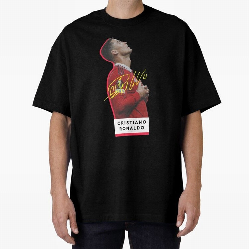 New Celebration Ronaldo Oversized T-Shirt Fuel the Hype around FIFA World Cup 2026 Group Stage for Fans of Cristiano Ronaldo and Brazil, Bringing Global Supporter Spirit, Legendary Goals, National Colors and Tournament Celebration; Perfect for