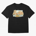 Vintage Tram Lisbon Illustration Oversized T-Shirt Show Championship Spirit for FIFA World Cup 2026 USA Canada Mexico Centered on Messi and Cristiano Ronaldo, Netherlands Energy, Global Supporter Spirit, Legendary Goals, National Colors and