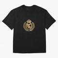 REAL MADRID GOLDEN Oversized T-Shirt Fuel Match Day Hype around FIFA World Cup 2026, CR7, England and Germany, Champion Mindset, Group Stage Buzz, Knockout Tension and Passionate Fan Culture; Made for Die Hard Supporters, Soccer Lovers, Game Day