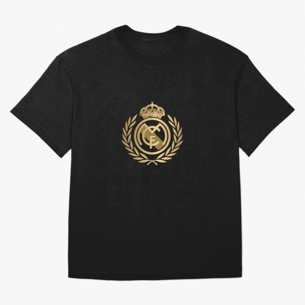 REAL MADRID GOLDEN Oversized T-Shirt Fuel Match Day Hype around FIFA World Cup 2026, CR7, England and Germany, Champion Mindset, Group Stage Buzz, Knockout Tension and Passionate Fan Culture; Made for Die Hard Supporters, Soccer Lovers, Game Day