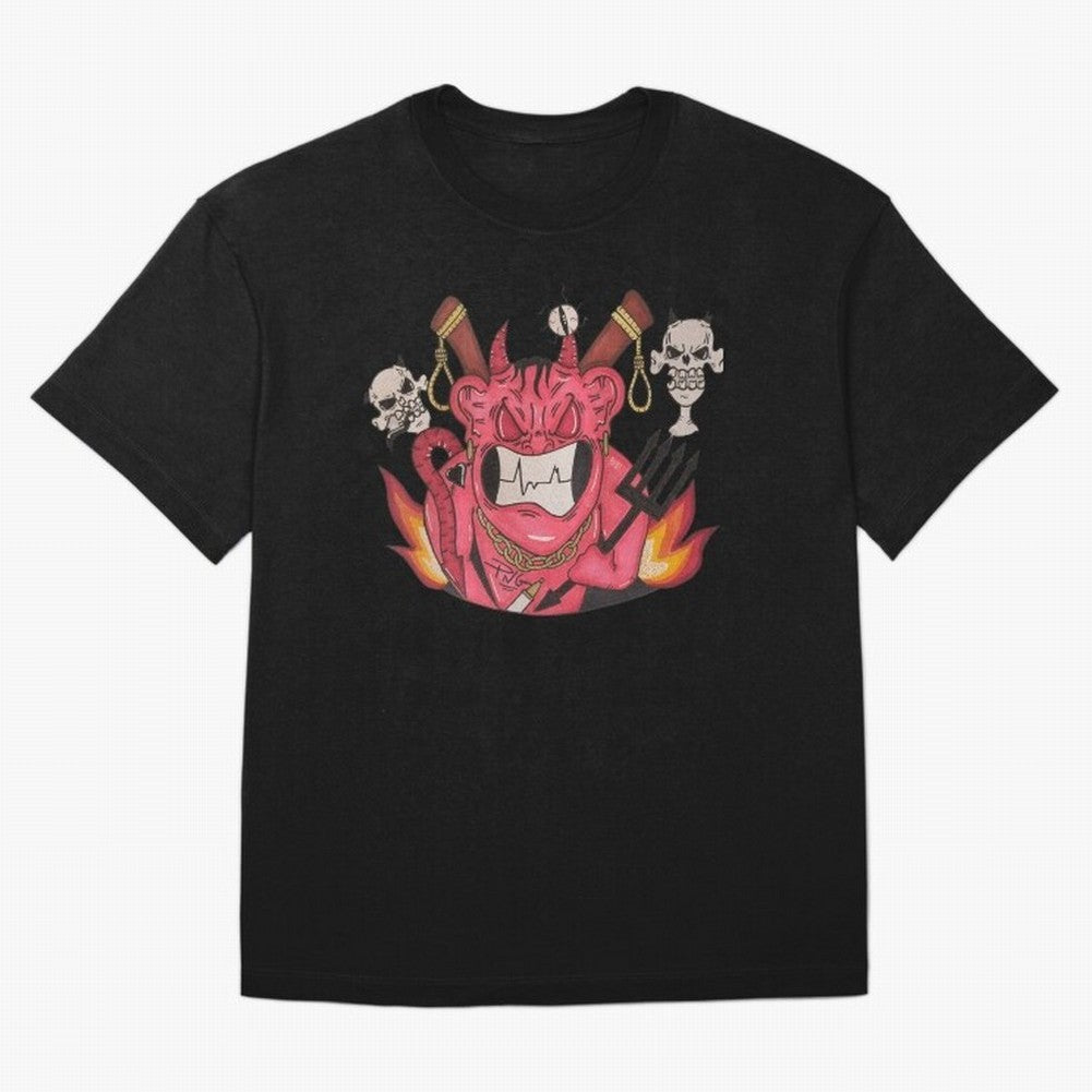 Devil Graffit Oversized T-Shirt Upgrade FIFA World Cup 2026 Spirit, Capturing England, France and Netherlands, Neymar, Championship Spirit, Famous Goals, Roaring Crowds and International Football Unity; Created for Match Day Parties, Soccer Gifts,