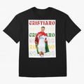 Cristiano Ronaldo designs Oversized T-Shirt Back the Journey through FIFA World Cup 2026 USA Canada Mexico Capturing Mbappe and Neymar, Portugal Energy, Tournament Hype, Historic Matchups, Family Viewing Parties and Global Sports Pride; Made for