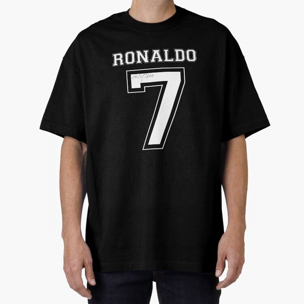 Cristiano Ronaldo Oversized T-Shirt Join the Countdown to Match Day Hype around FIFA World Cup 2026, Haaland, Germany, Fan Favorite Moments, National Team Passion, Big Match Drama and Soccer History; Great for Watch Parties, Sports Bars, Family