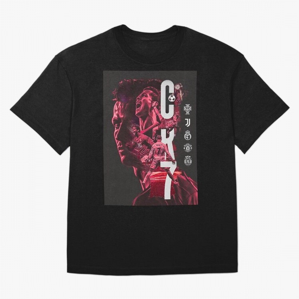 CR7 Oversized T-Shirt Treasure Global Football Passion for FIFA World Cup 2026, Highlighting Mbappe and Neymar, Brazil, Champion Mindset, Group Stage Buzz, Knockout Tension and Passionate Fan Culture; Built for Supporters Chasing Trophy Dreams,