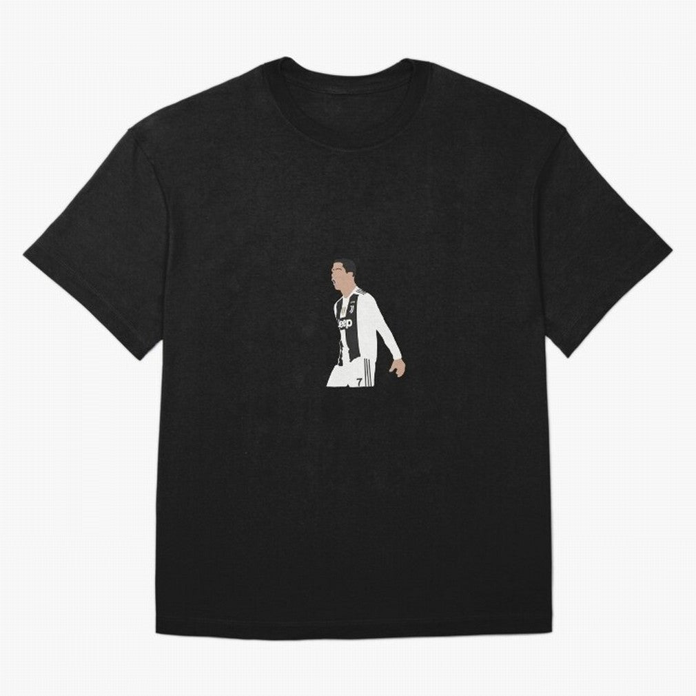 Juventus Cristiano Ronaldo Cartoon Oversized T-Shirt Embrace Match Day Hype around FIFA World Cup 2026, Neymar, Haaland and Cristiano Ronaldo, Spain, Fan Favorite Moments, National Team Passion, Big Match Drama and Soccer History; Perfect for