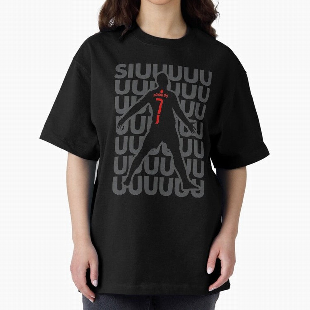 Cristiano Ronaldo Oversized T-Shirt Follow Every Goal of Global Football Passion for FIFA World Cup 2026 USA Canada Mexico, Inspired by Neymar, Haaland and Cristiano Ronaldo, England, Worldwide Fan Energy, Dramatic Goals, Stadium Lights and