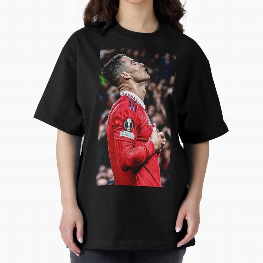 Cristiano Ronaldo CR7 Oversized T-Shirt Bring Trophy Dreams to Global Football Passion for FIFA World Cup 2026, Filled with Cristiano Ronaldo, Haaland and CR7, Germany, Sports Nostalgia, International Competition, Famous Players and Unforgettable