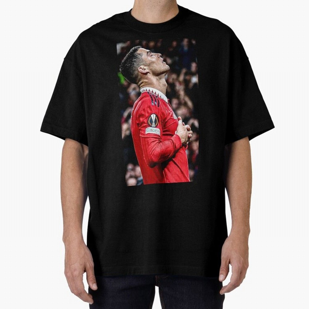 Cristiano Ronaldo CR7 Oversized T-Shirt Bring Trophy Dreams to Global Football Passion for FIFA World Cup 2026, Filled with Cristiano Ronaldo, Haaland and CR7, Germany, Sports Nostalgia, International Competition, Famous Players and Unforgettable