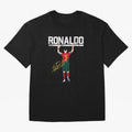 Cristiano Ronaldo Portugal Jersey -The Farewell Oversized T-Shirt Join Global Football Passion for FIFA World Cup 2026 Group Stage, Made for Messi, England, France and Netherlands, Stadium Chants, National Pride, Trophy Dreams and Unforgettable