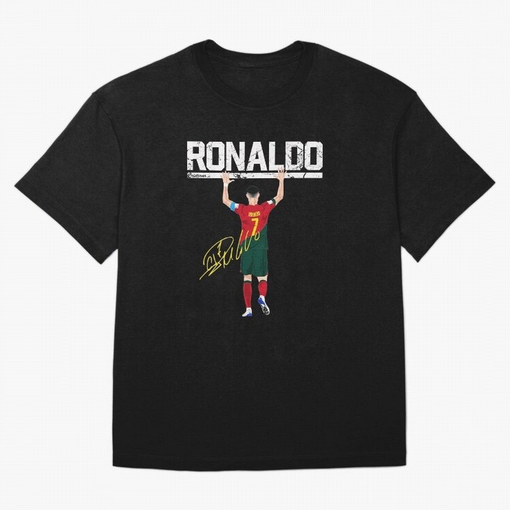 Cristiano Ronaldo Portugal Jersey -The Farewell Oversized T-Shirt Join Global Football Passion for FIFA World Cup 2026 Group Stage, Made for Messi, England, France and Netherlands, Stadium Chants, National Pride, Trophy Dreams and Unforgettable