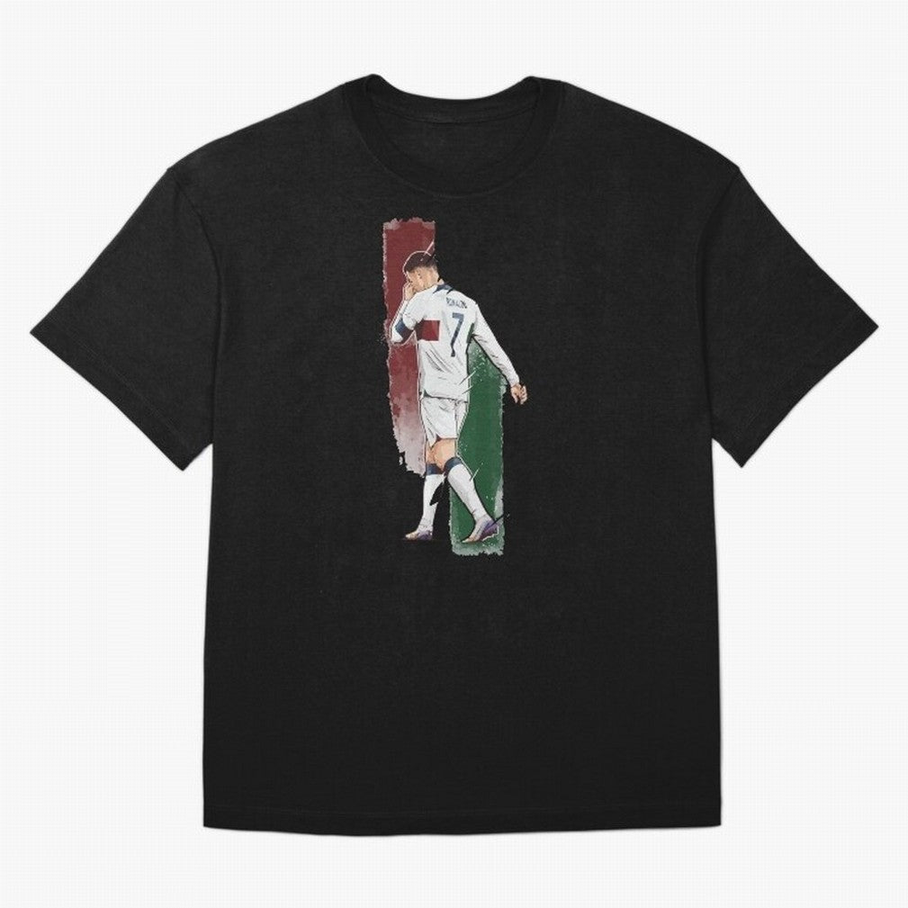 Ronaldo Crying World Cup 2022 Oversized T-Shirt Join Global Football Passion for FIFA World Cup 2026 USA Canada Mexico, with Mbappe, England, France and Netherlands, Football Passion, Legendary Performances, Festival Vibes and Supporter Community;