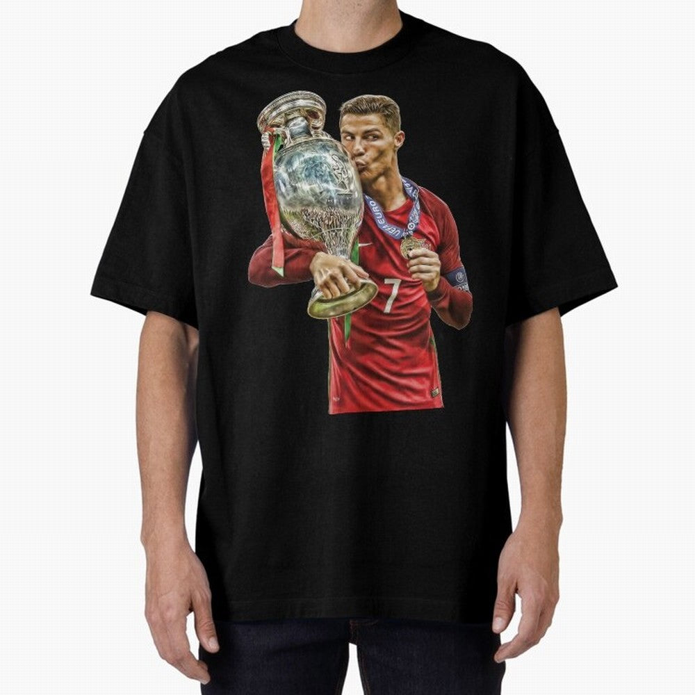 cristiano ronaldo Oversized T-Shirt Carry the Colors and Pride of FIFA World Cup 2026 USA Canada Mexico Made for Mbappe and Neymar, Germany Energy, Worldwide Fan Energy, Dramatic Goals, Stadium Lights and Championship Celebrations; Perfect for