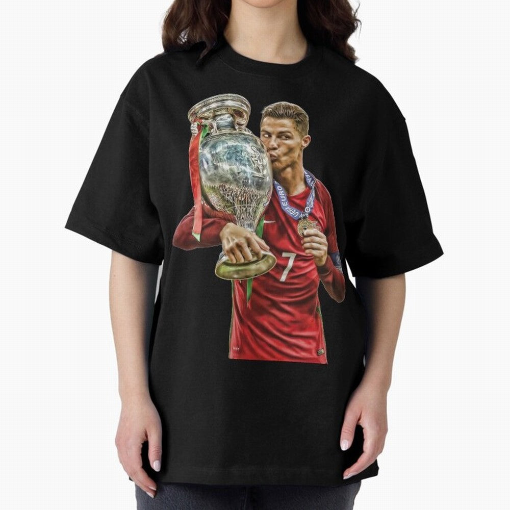 cristiano ronaldo Oversized T-Shirt Carry the Colors and Pride of FIFA World Cup 2026 USA Canada Mexico Made for Mbappe and Neymar, Germany Energy, Worldwide Fan Energy, Dramatic Goals, Stadium Lights and Championship Celebrations; Perfect for