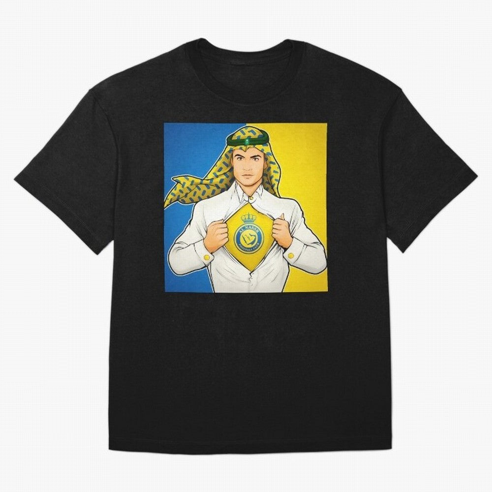Al Nassr Cr7 Oversized T-Shirt Feel the Trophy Chase of Match Day Hype around FIFA World Cup 2026, Messi, CR7 and Mbappe, Argentina and Brazil, Match Day Excitement, Supporter Culture, Golden Goals and Global Football Passion; Perfect for