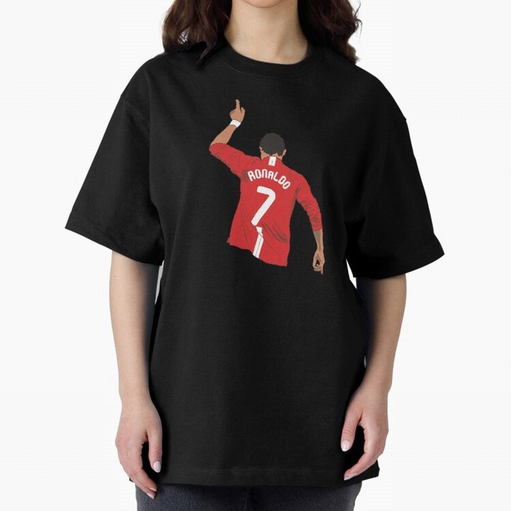 Cristiano Ronaldo MUFC Oversized T-Shirt Show Fan Pride Across FIFA World Cup 2026 USA Canada Mexico Built around Cristiano Ronaldo, Spain Energy, Fan Favorite Moments, National Team Passion, Big Match Drama and Soccer History; Great for Watch