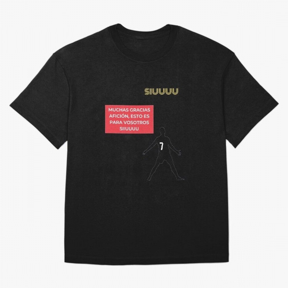 SIUUU CR7 Oversized T-Shirt Showcase the FIFA World Cup 2026 Group Stage Journey through Mbappe and Neymar Highlights, England Pride, Game Day Rituals, Football Legends, Country Pride and the Road to the Final; Made for Collectors Who Enjoy Iconic