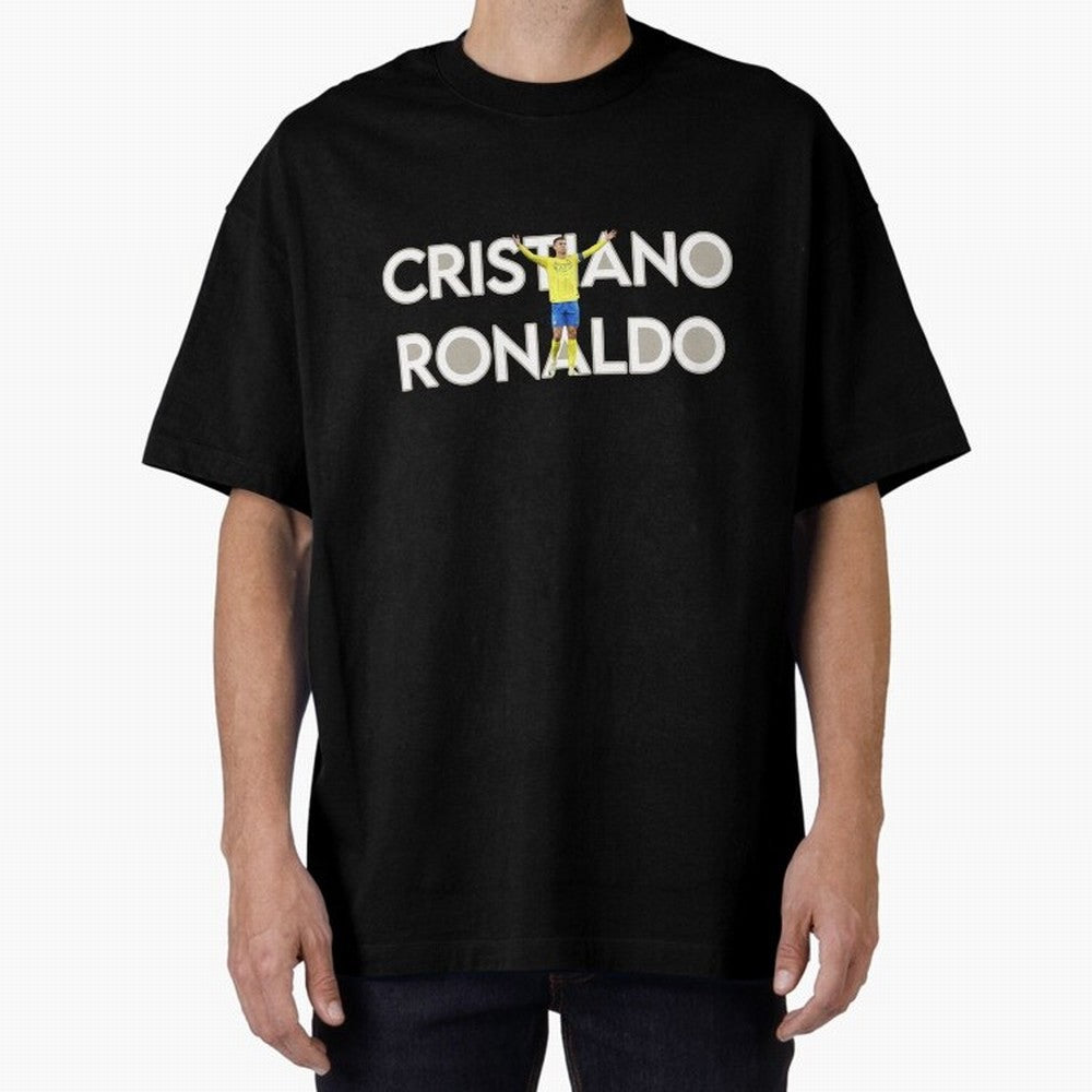Cristiano Ronaldo Oversized T-Shirt Carry the Dream of Match Day Hype around FIFA World Cup 2026 USA Canada Mexico, CR7 and Messi, Argentina, France and Brazil, Retro Football Energy, Iconic Rivalries, Trophy Chase Drama and Stadium Atmosphere;