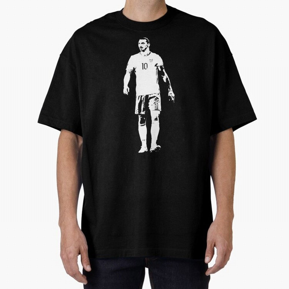 Zlatan-Ibra Oversized T-Shirt Capture Global Football Passion for FIFA World Cup 2026 USA Canada Mexico, Capturing Messi, CR7 and Mbappe, England, France and Netherlands, Global Supporter Spirit, Legendary Goals, National Colors and Tournament