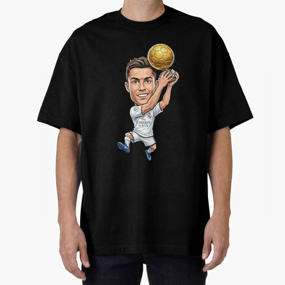 Cristiano Ronaldo Oversized T-Shirt Carry Global Football Passion for FIFA World Cup 2026, Built around CR7, Spain and Netherlands, Worldwide Fan Energy, Dramatic Goals, Stadium Lights and Championship Celebrations; Perfect for Fans, Collectors,