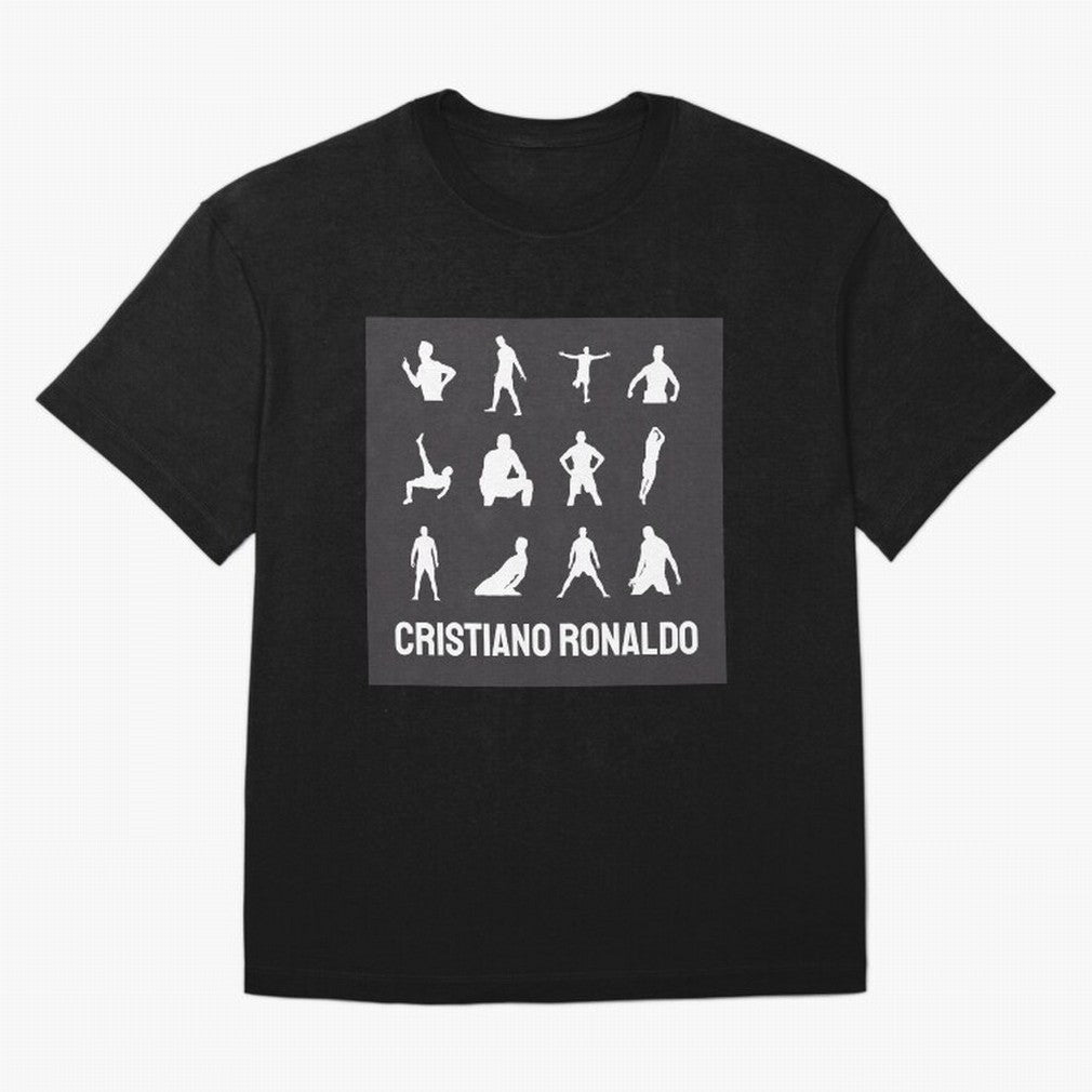 Cristiano Ronaldo Minimalism Silhouette Oversized T-Shirt Fuel Global Football Passion for FIFA World Cup 2026 USA Canada Mexico, Built around Neymar, Brazil, Portugal and Argentina, Fan Favorite Moments, National Team Passion, Big Match Drama and