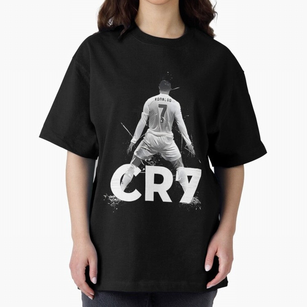 Cr7 Oversized T-Shirt Celebrate Classic Football Spirit in FIFA World Cup 2026 USA Canada Mexico for Fans of CR7 and Messi and England, France and Netherlands, Bringing Stadium Chants, National Pride, Trophy Dreams and Unforgettable Football