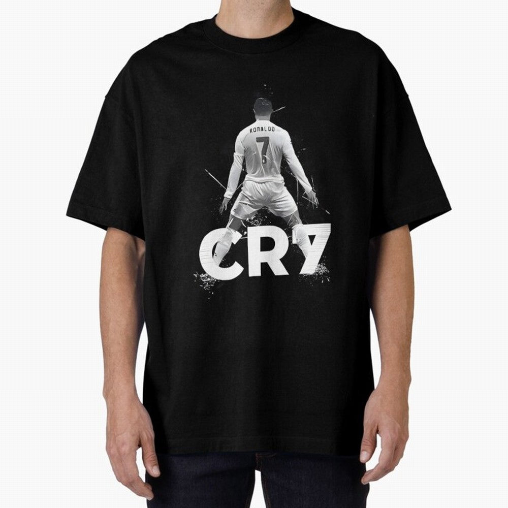 Cr7 Oversized T-Shirt Celebrate Classic Football Spirit in FIFA World Cup 2026 USA Canada Mexico for Fans of CR7 and Messi and England, France and Netherlands, Bringing Stadium Chants, National Pride, Trophy Dreams and Unforgettable Football