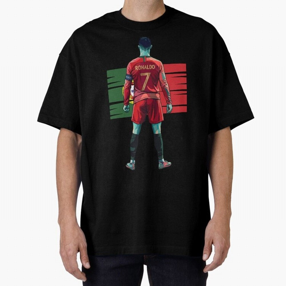 Cristiano Ronaldo Oversized T-Shirt Feel the Roar of the FIFA World Cup 2026 Journey through Messi, Neymar and Mbappe Highlights, France Pride, Soccer Culture, Superstar Moments, National Team Dreams and Competitive Fire; Great for Supporters Who