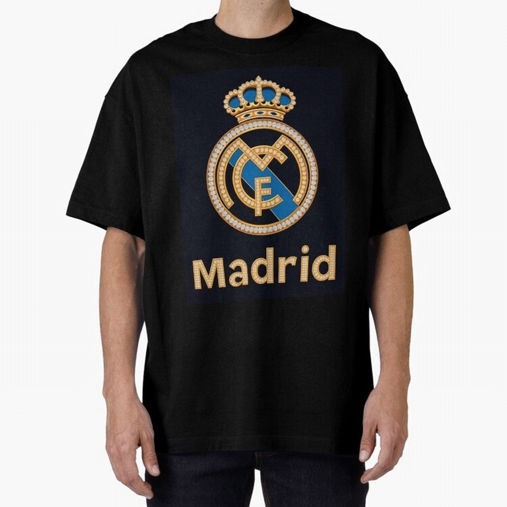 Madrid Oversized T-Shirt Join Supporters Worldwide for FIFA World Cup 2026 Spirit, Driven by Brazil, Portugal and Argentina, CR7 and Messi, Game Day Rituals, Football Legends, Country Pride and the Road to the Final; Perfect for People Who Love