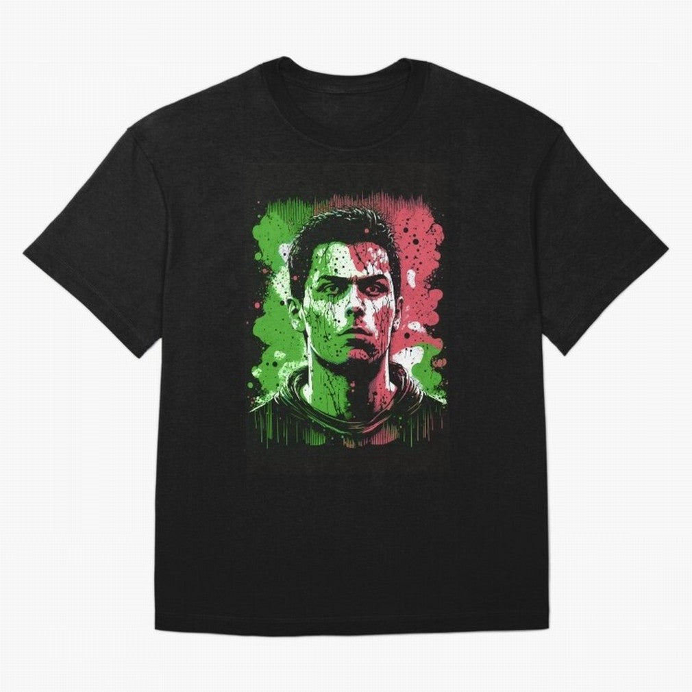 Cristiano Ronaldo Oversized T-Shirt Honor the Football Icons of Global Football Passion for FIFA World Cup 2026, Celebrating Neymar, Haaland and Cristiano Ronaldo, Argentina, Goal Celebration Energy, Supporter Heritage, Football Icons and Worldwide