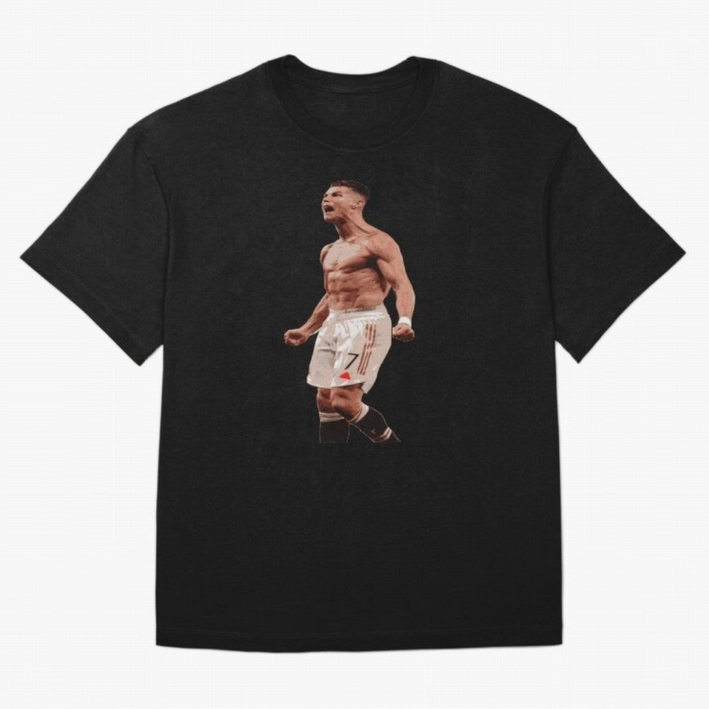 cristiano ronaldo manchester united Oversized T-Shirt Honor Football Greatness during FIFA World Cup 2026 USA Canada Mexico for Fans of Haaland and France, Bringing Retro Football Energy, Iconic Rivalries, Trophy Chase Drama and Stadium Atmosphere;