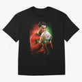Cristiano Ronaldo Football Legend Oversized T-Shirt Stand Proud for Global Football Passion for FIFA World Cup 2026 Group Stage, Highlighting Messi, CR7 and Mbappe, Brazil, Classic Soccer Heritage, Championship Pressure, Fan Loyalty and