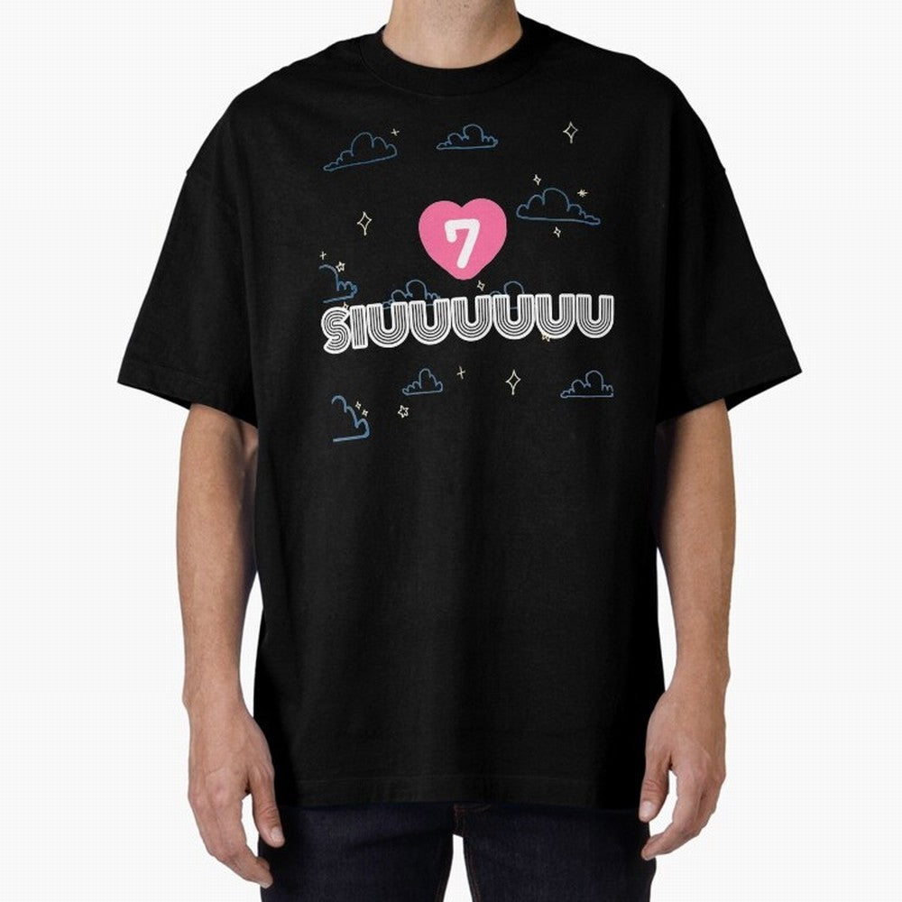 Siiiuuu 7 CR7 goal Oversized T-Shirt Celebrate the Magic of FIFA World Cup 2026 Group Stage Spirit, Connected to Argentina, Neymar, Haaland and Cristiano Ronaldo, Football Festival Excitement, Trophy Ambitions, Country Rivalries and Star Player
