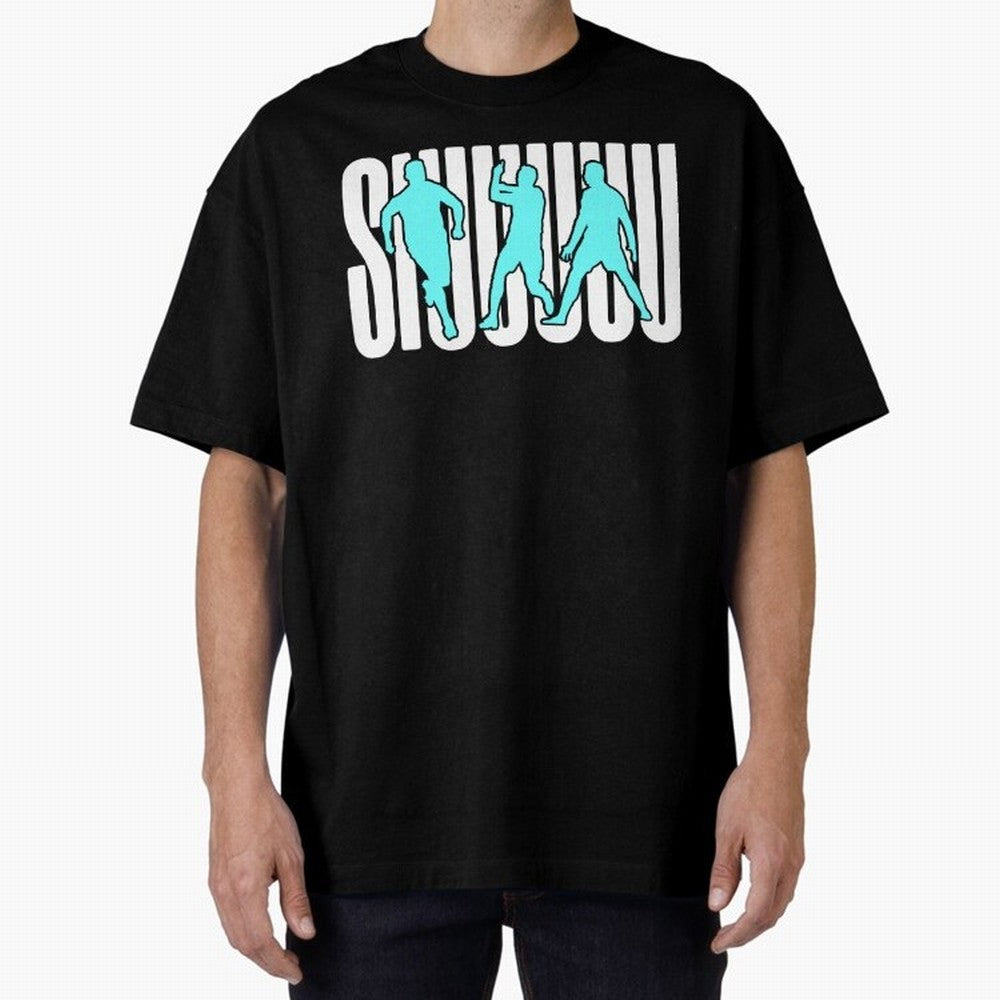 Siuuu Cristiano ronaldo suiii goal Oversized T-Shirt Embrace FIFA World Cup 2026 USA Canada Mexico Spirit, Highlighting Portugal, Spain and Germany, Mbappe, Football Passion, Legendary Performances, Festival Vibes and Supporter Community; Perfect