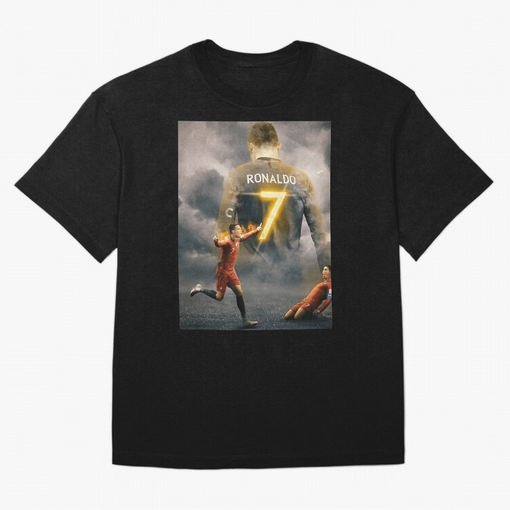 Aesthetic Ronaldo Poster Oversized T-Shirt Make Game Day About FIFA World Cup 2026 Driven by Neymar, England Energy, Retro Football Energy, Iconic Rivalries, Trophy Chase Drama and Stadium Atmosphere; Created for Match Day Parties, Soccer Gifts,