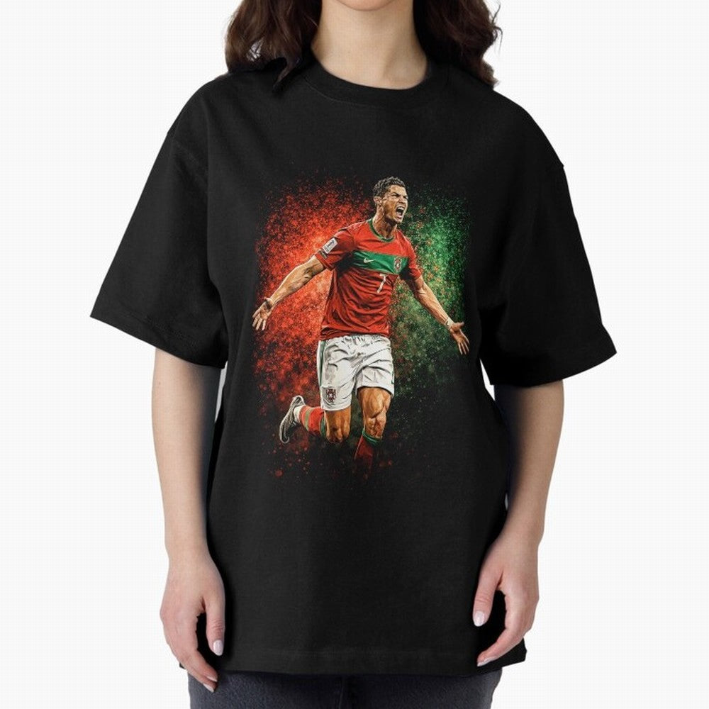 Cristiano Ronaldo Football Legend Oversized T-Shirt Make Game Day About FIFA World Cup 2026 Group Stage Spirit, Driven by Spain, Messi and Cristiano Ronaldo, Stadium Memories, Football Loyalty, International Chants and Championship Tradition;